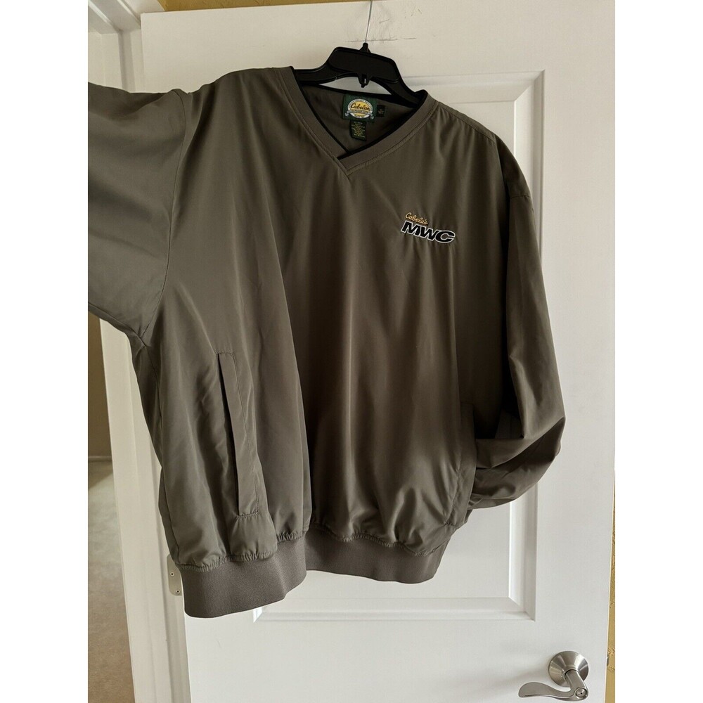 Cabela’s V-Neck Windbreaker Pullover Shirt Men’s‎ Size XL Waterproof